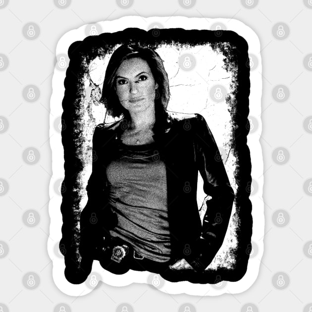Olivia Benson Vintage Distressed Sticker by GothBless